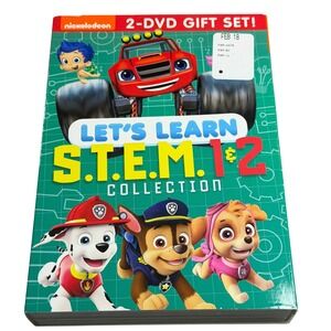 Nickelodeon Lets Learn STEM Vol 1 & 2 DVD Gift Set Paw Patrol Blaze Nick Jr